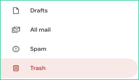 How do I empty email trash on Android?