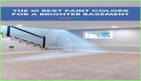 What is the best paint color for basement?